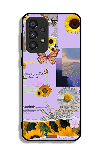 Tolwak Samsung Galaxy A33 5G Protective Case Cover Beautiful Sunflower Stickers