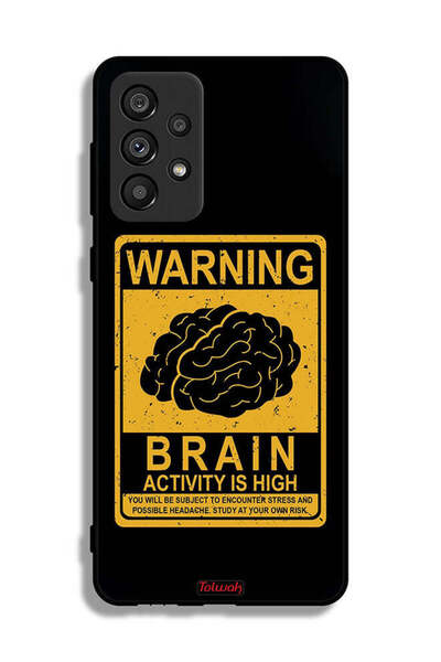 Tolwak غطاء حماية لهاتف Samsung Galaxy A73 5G تحذير: نشاط الدماغ مرتفع