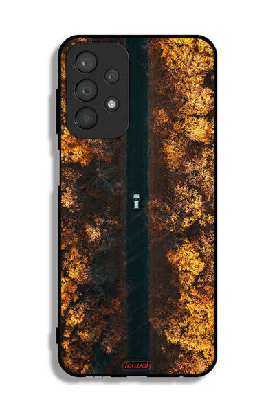 Tolwak غطاء حماية لهاتف سامسونج جالكسي A23 - طريق في أشجار الخريف