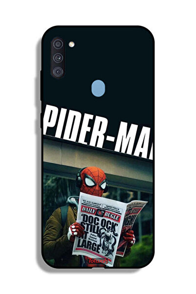 Tolwak غطاء حماية لهاتف Samsung Galaxy A11 بتصميم سبايدرمان يقرأ صحيفة