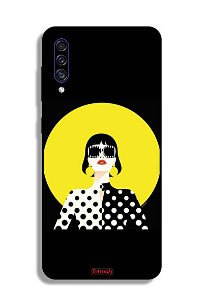 Tolwak غطاء حماية لهاتف Samsung Galaxy A50s بتصميم فتاة أنيقة