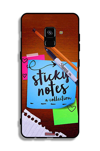 Tolwak غطاء حماية لهاتف Samsung Galaxy A8 Plus (2018) مع ملاحظات لاصقة