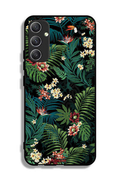 Tolwak غطاء حماية لهاتف سامسونج جالاكسي A34 5G بنقشة أوراق استوائية