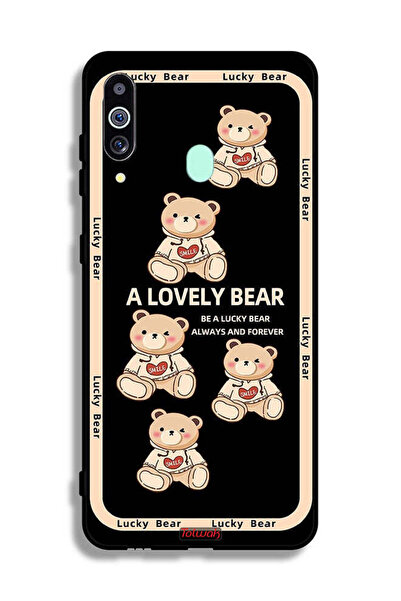 Tolwak غطاء حماية لهاتف سامسونج جالكسي A60 - دب جميل