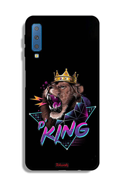 Tolwak غطاء حماية لهاتف Samsung Galaxy A7 (2018) برسومات الأسد الملك