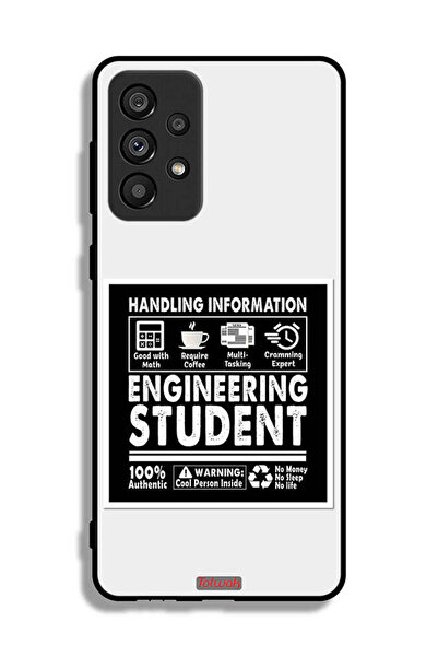 Tolwak غطاء حماية لهاتف سامسونج جالاكسي A73 5G، ملصق طالب هندسة