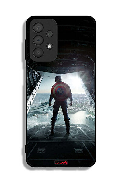 Tolwak Samsung Galaxy A23 Protective Case Cover Portrait Display Captain America