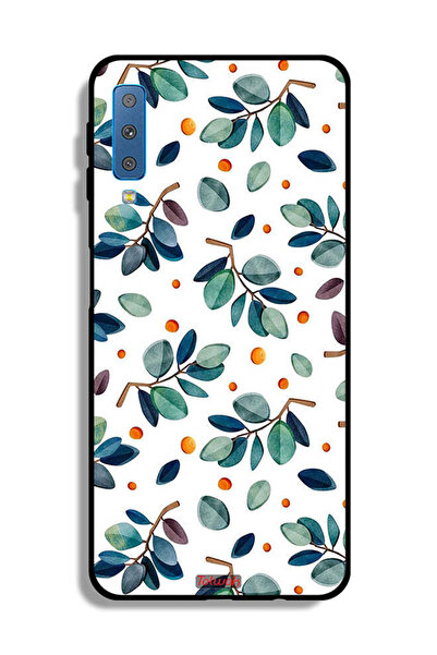 Tolwak سامسونج جالاكسي A7 (2018) غطاء واقي من الغطاء الواقي يترك غطاء الحماية