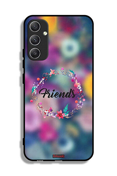 Tolwak غطاء حماية لهاتف سامسونج جالاكسي A34 5G، رسمة خاتم أصدقاء الزهور