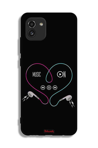 Tolwak غطاء حماية لهاتف Samsung Galaxy A03 مع موسيقى