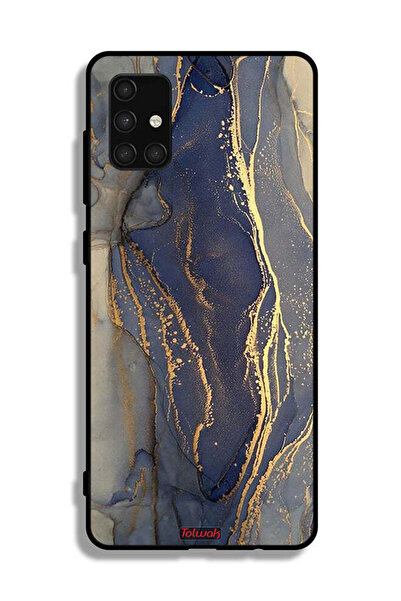 Tolwak غطاء حماية لهاتف سامسونج جالاكسي A71 4G بنمط رخامي لامع