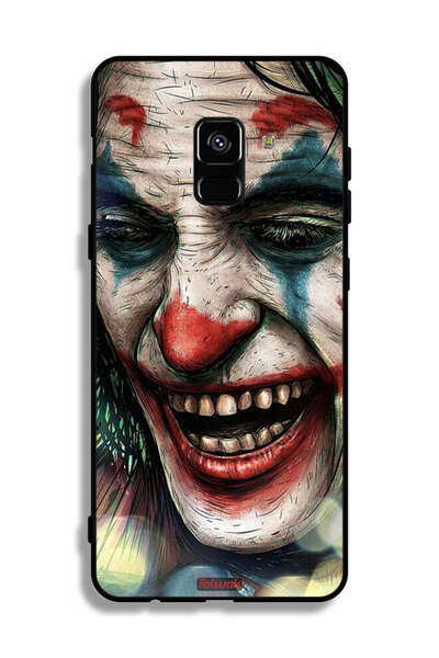 Tolwak غطاء حماية لهاتف Samsung Galaxy A8 Plus (2018) بتصميم وجه الجوكر الضاحك