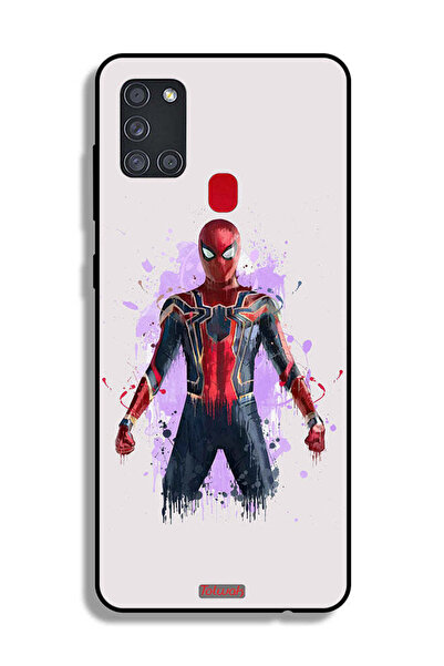 Tolwak غطاء حماية لهاتف Samsung Galaxy A21s بتصميم العنكبوت الحديدي