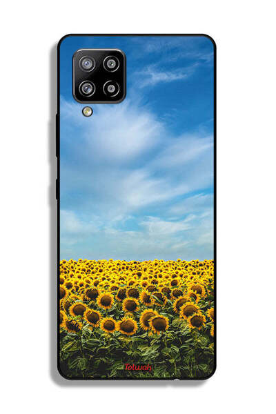 Tolwak غطاء حماية لهاتف سامسونج جالاكسي A42 5G بطبعة عباد الشمس تحت السماء