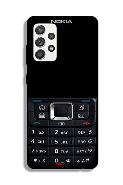 Tolwak Samsung Galaxy M32 5G Protective Case Cover Old Phone Pattern