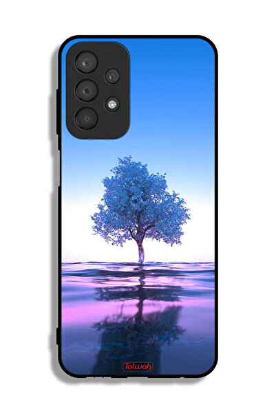 Tolwak غطاء حماية لهاتف سامسونج جالاكسي A23 بتصميم شجرة نيون وانعكاس مائي فني...
