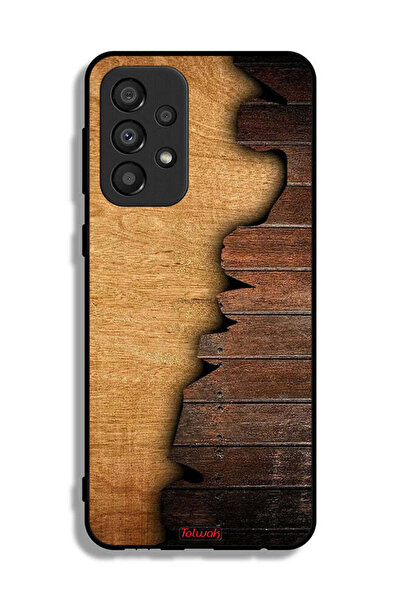 Tolwak Samsung Galaxy A33 5G Protective Case Cover Vintage Wood Pattern