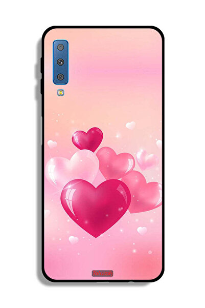 Tolwak غطاء حماية لهاتف Samsung Galaxy A7 (2018) برسومات قلوب جميلة