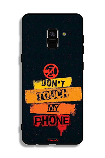 Tolwak غطاء حماية لهاتف Samsung Galaxy A8 Plus (2018) - لا تلمس هاتفي