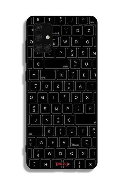 Tolwak غطاء حماية لهاتف Samsung Galaxy A71 4G بنمط مفاتيح لوحة المفاتيح العشو...