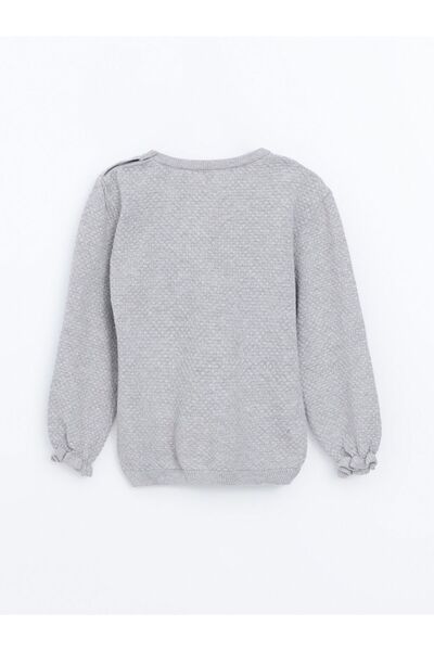 LC Waikiki Lcw Baby Embroidered Baby Girl Knitwear Sweater and Leggings 2 Pcs