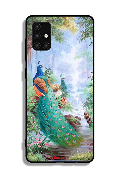 Tolwak غطاء حماية لهاتف سامسونج جالاكسي A71 4G بنقشة الطاووس