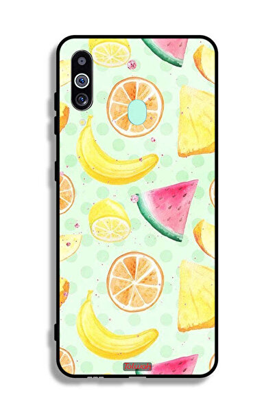 Tolwak غطاء حماية لهاتف سامسونج جالاكسي M40 برسومات فنية بألوان مائية وفواكه