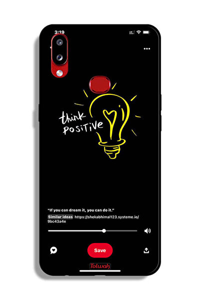 Tolwak غطاء حماية لهاتف سامسونج جالكسي A10s - فكر بإيجابية