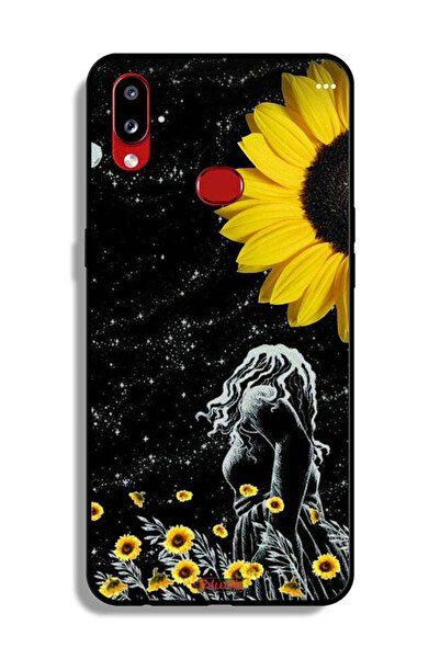 Tolwak غطاء حماية لهاتف Samsung Galaxy A10s بتصميم فتاة تنظر إلى فن القمر