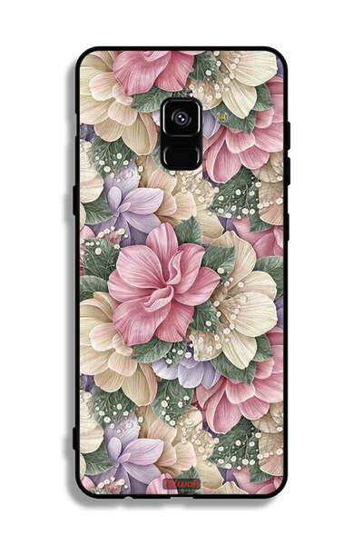 Tolwak غطاء حماية عالي الجودة بتصميم زهور لهاتف سامسونج جالاكسي A8 بلس (2018)