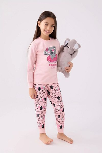 Rolypoly Pink Girl's Long Sleeve Pajama Set
