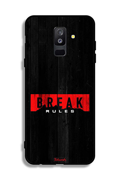 Tolwak Samsung Galaxy A6 Plus (2018) Protective Case Cover Break Rules