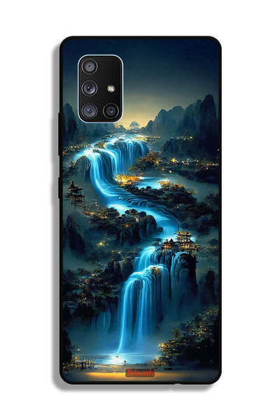 Tolwak غطاء حماية لهاتف سامسونج جالاكسي A71 5G بتصميم شلال فني