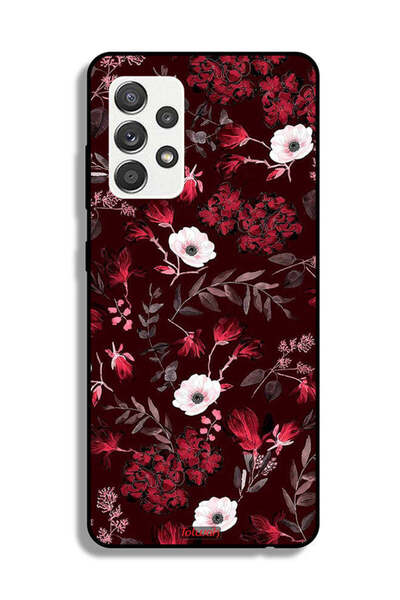Tolwak Samsung Galaxy M32 5G Protective Case Cover Small Flowers And Tropical...
