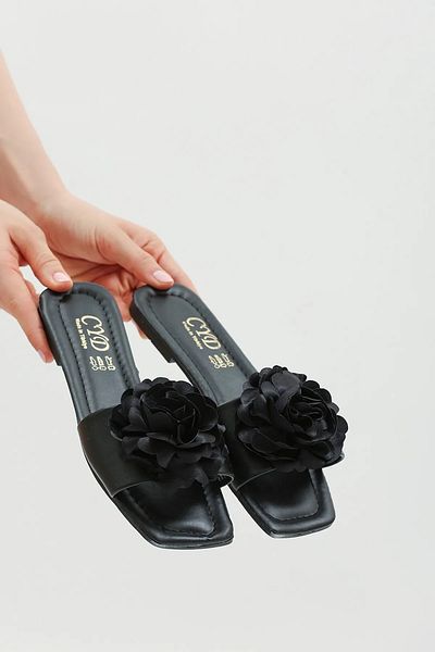 Altın Adım Thin Comfortable Sole Rose Patterned Daily House and Outdoor Slippers - Wedding and Guest Slippers