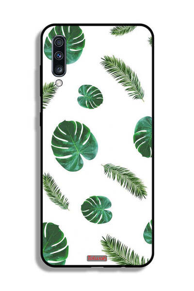 Tolwak غطاء حماية لهاتف سامسونج جالكسي A70 بنقشة ريش فنية