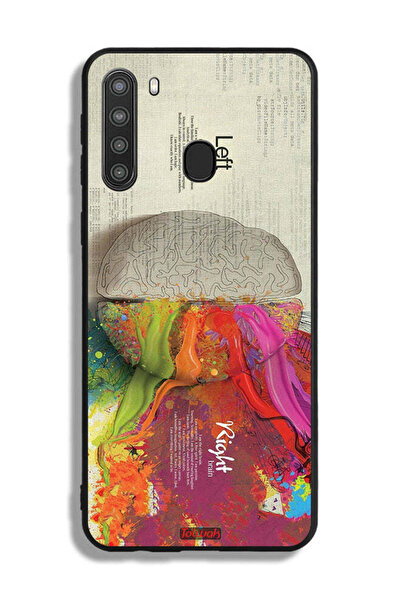 Tolwak غطاء حماية لهاتف Samsung Galaxy A21 بتصميم تجريدي لعلم الدماغ