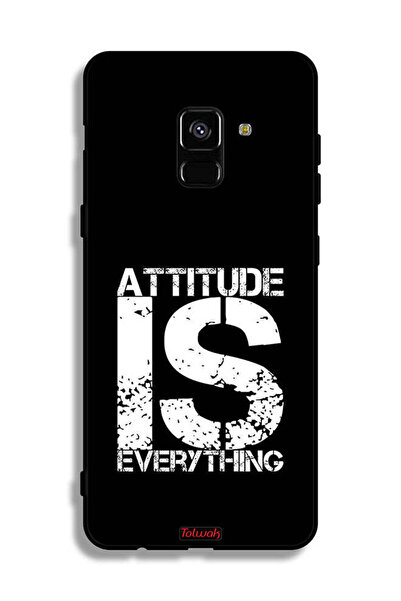 Tolwak غطاء حماية لهاتف Samsung Galaxy A8 Plus (2018) - Attitude Is Everything
