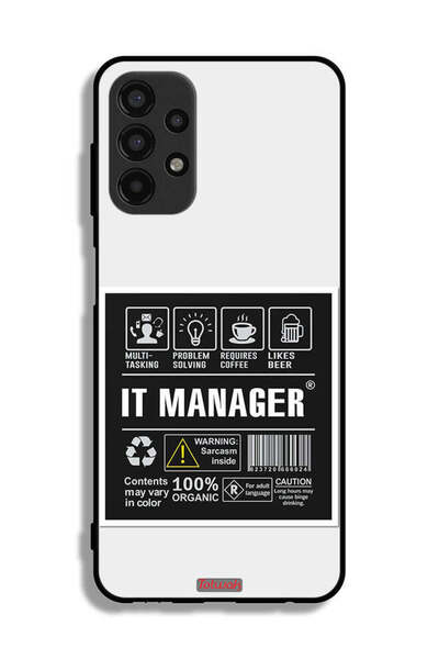 Tolwak غطاء حماية لهاتف Samsung Galaxy A13 4G - ملصق مدير تكنولوجيا المعلومات