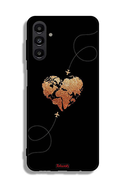 Tolwak Samsung Galaxy A13 5G Protective Case Cover Airplanes Touching Heart