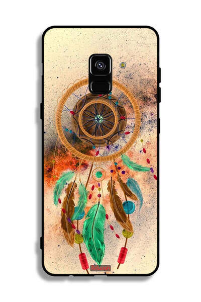 Tolwak غطاء حماية لهاتف سامسونج جالاكسي A8 بلس (2018) بتصميم ماندالا ريش معلق