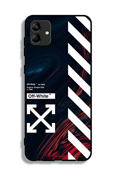 Tolwak Samsung Galaxy A04 Protective Case Cover Off White Sticker