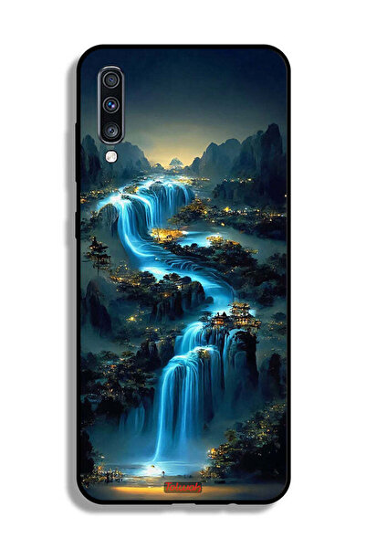 Tolwak غطاء حماية لهاتف Samsung Galaxy A70 بتصميم شلال فني