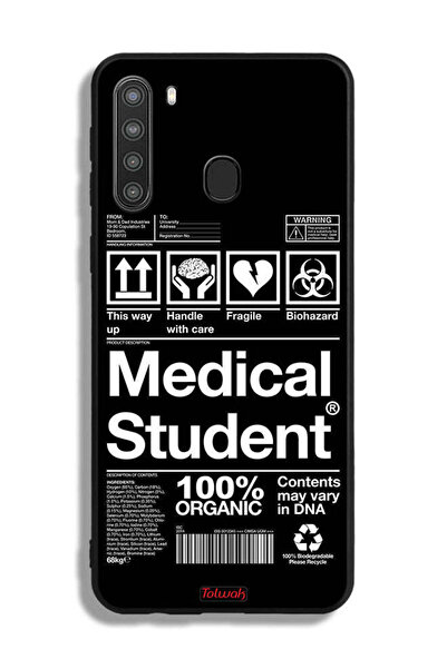 Tolwak غطاء حماية لهاتف سامسونج جالاكسي A21، ملصق طالب الطب