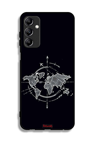 Tolwak غطاء حماية لهاتف سامسونج جالاكسي A14 5G برسومات البوصلة