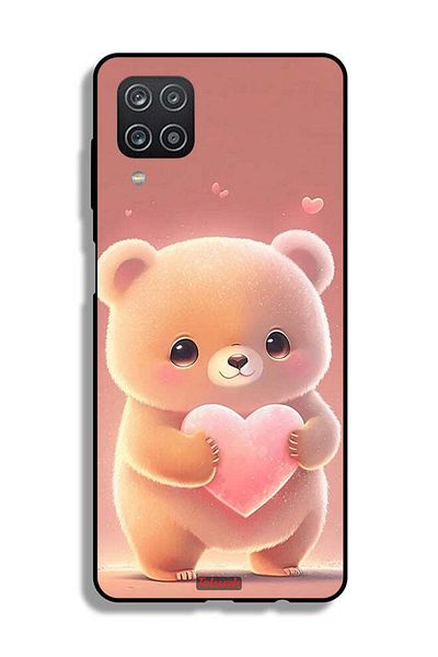 Tolwak غطاء واقي لغطاء الحماية Samsung Galaxy A12 غطاء واقي لباندا صغيرة لطيفة تحمل قلبًا
