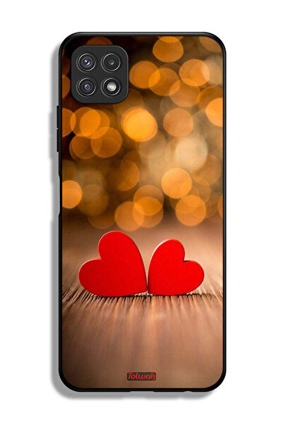 Tolwak Samsung Galaxy A22 5G Protective Case Cover Two Beautiful Hearts