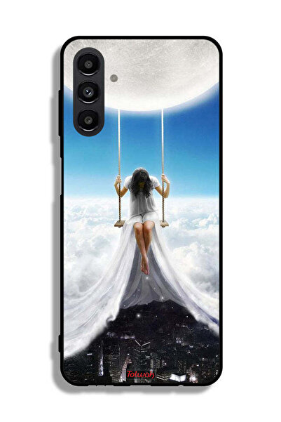 Tolwak Samsung Galaxy A13 5G Protective Case Cover Moon Clouds Town Art