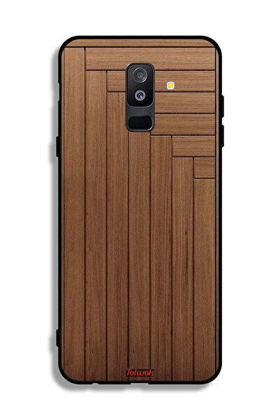 Tolwak غطاء حماية بنمط باب لهاتف Samsung Galaxy A6 Plus (2018)