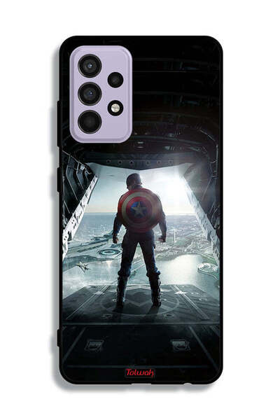 Tolwak غطاء حماية لهاتف سامسونج جالاكسي A52s 5G بتصميم صورة كابتن أمريكا
